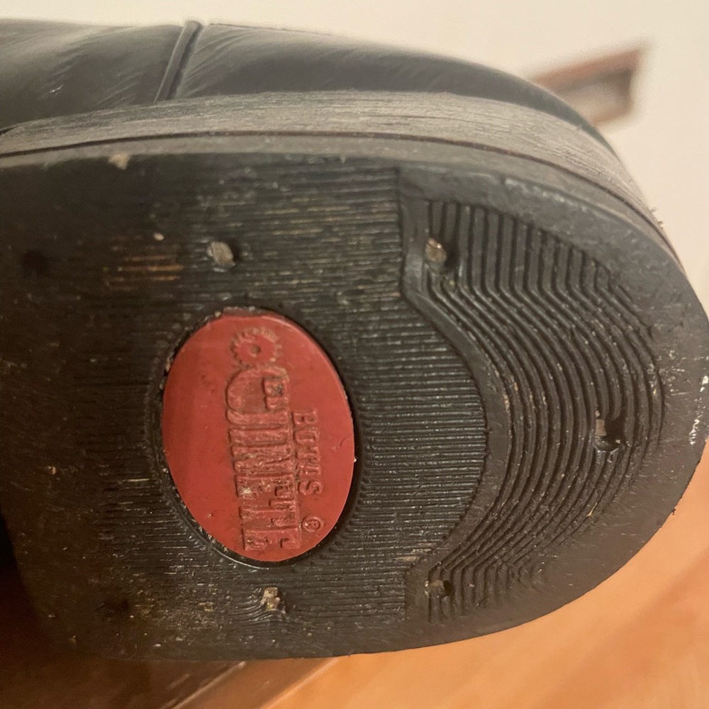 El Jinete black leather Cowboy boots 7.5 - Picture 7 of 8
